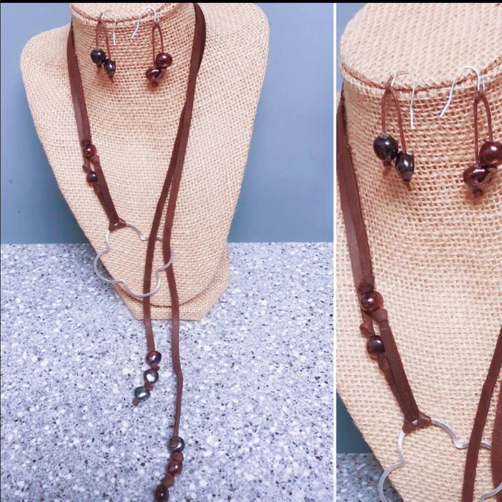 Handmade by me- necklace and earring set